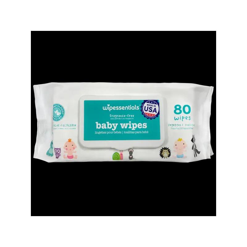 Baby Wipe Unscented 80 Sheets/Pack 12 Packs/Case 960 Count/Case