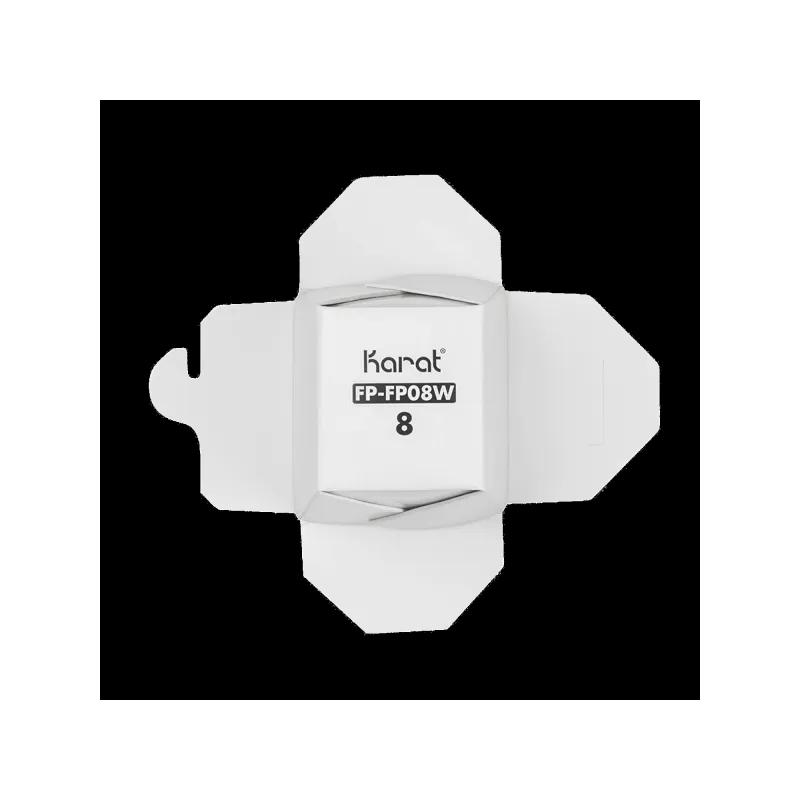 #8 Food Pail White Plain 50 Count/Pack 9 Packs/Case