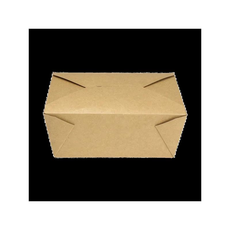 Karat® #4 Take-Out Box Fold-Top Kraft 160/Case