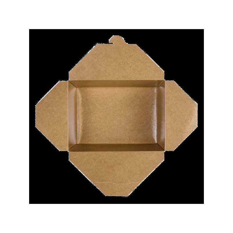 Karat® #4 Take-Out Box Fold-Top Kraft 160/Case