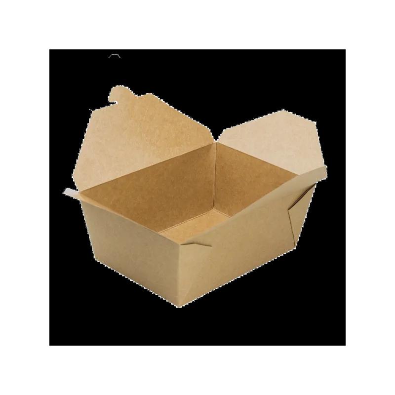 Karat® #4 Take-Out Box Fold-Top Kraft 160/Case