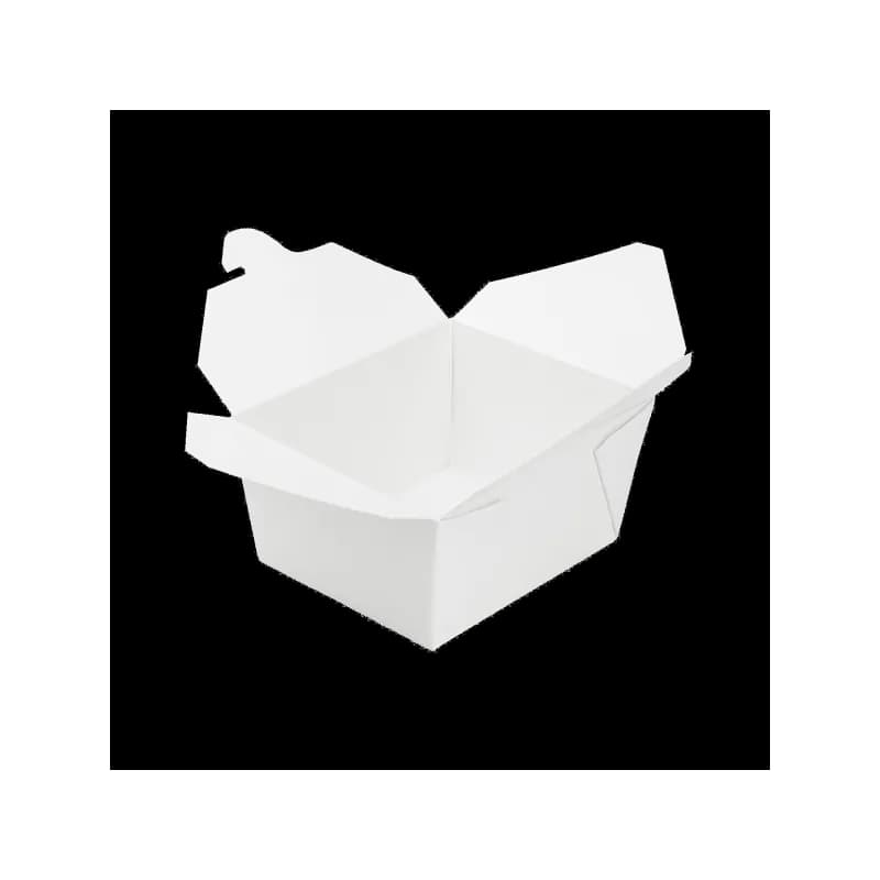 Karat® #1 Take-Out Box Fold-Top White 450/Case