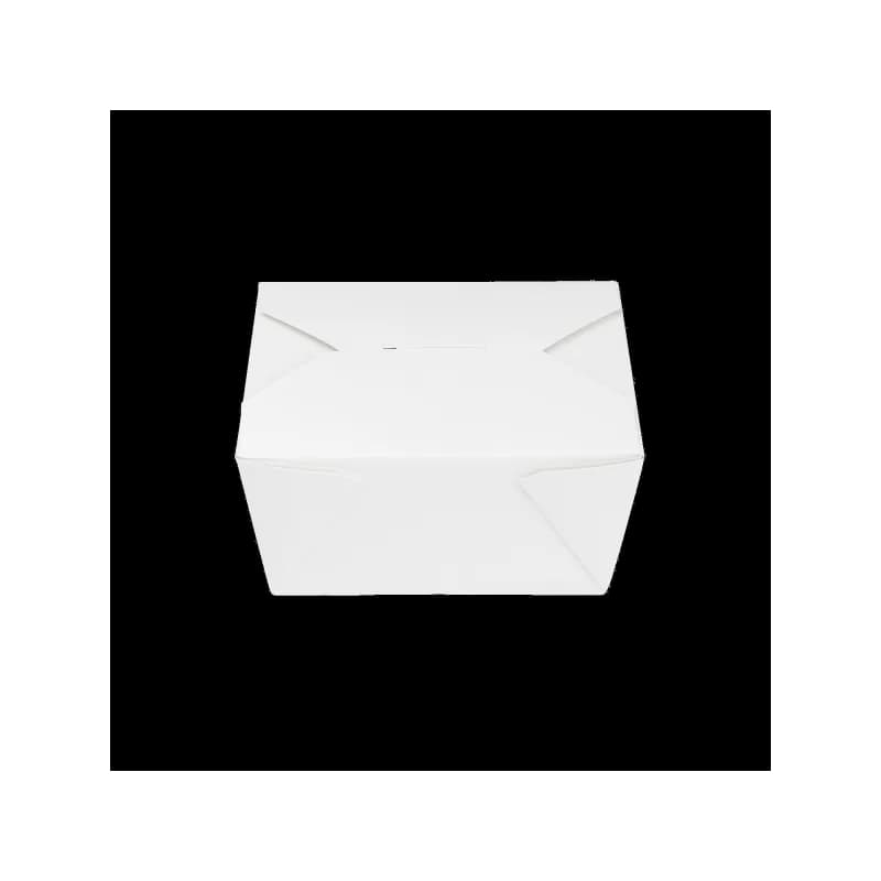 Karat® #1 Take-Out Box Fold-Top White 450/Case