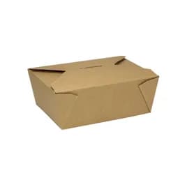Karat® #8 Take-Out Box Fold-Top Kraft Folded 300/Case