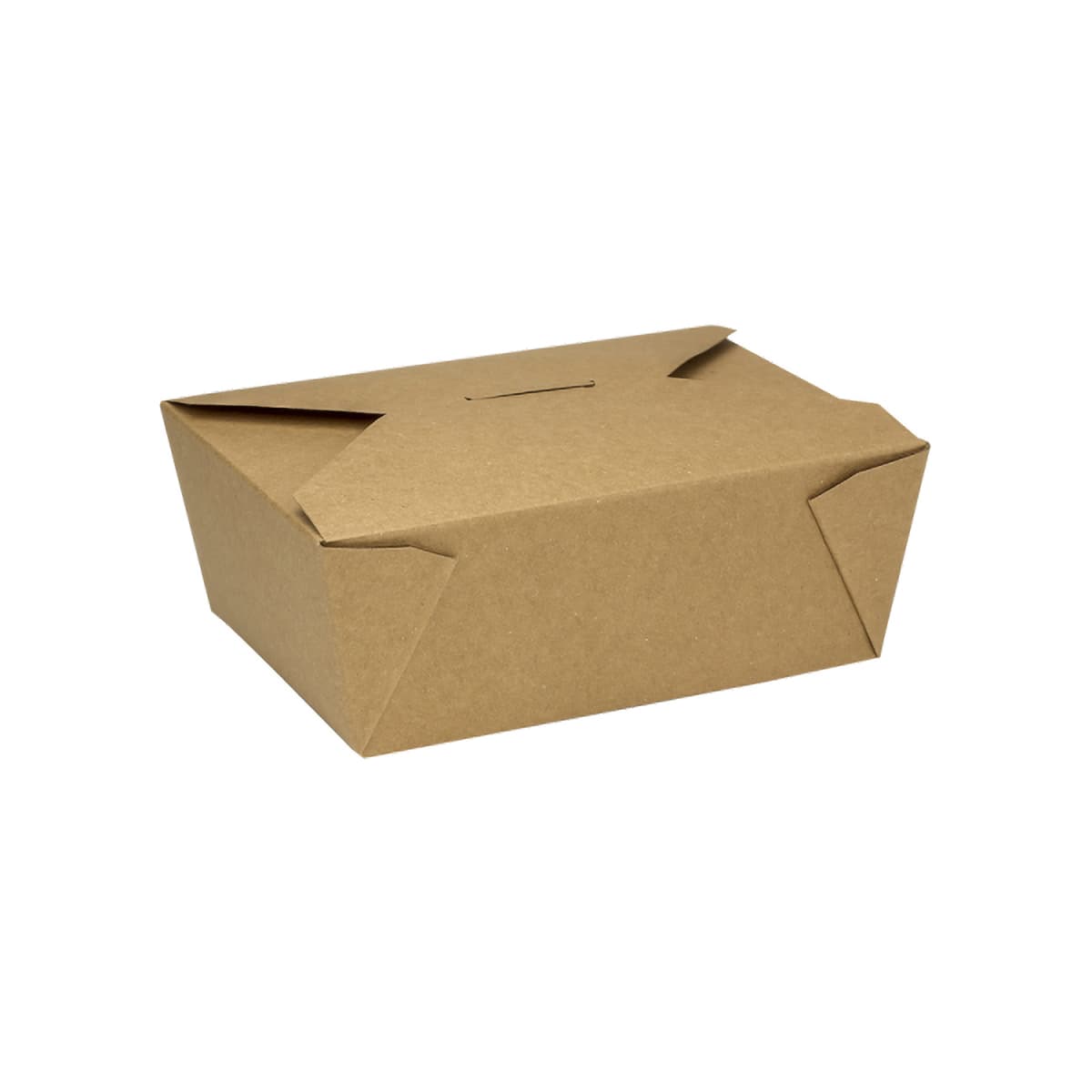 Karat® #8 Take-Out Box Fold-Top Kraft Folded 300/Case