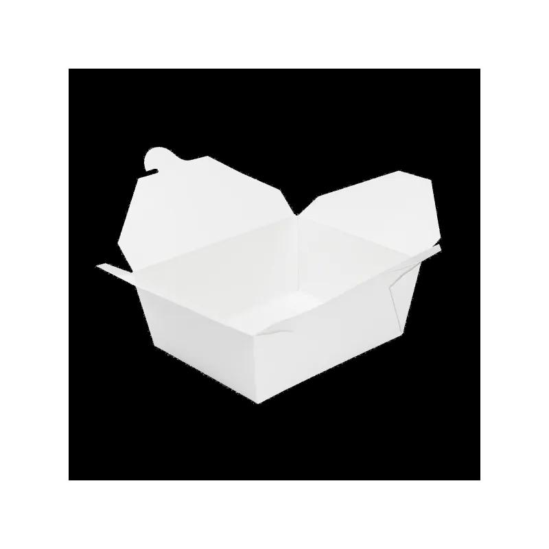 Karat® #8 Take-Out Box Fold-Top White Folded 300/Case