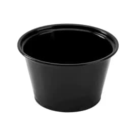 Souffle & Portion Cup 4 OZ PP Black 2500/Case