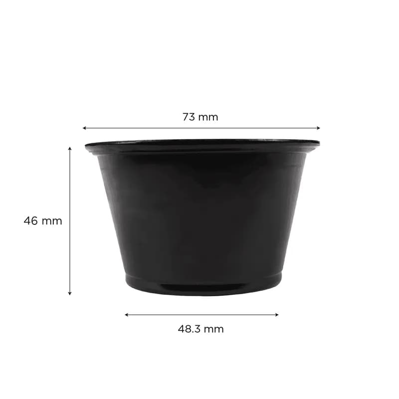 Souffle & Portion Cup 4 OZ PP Black 2500/Case