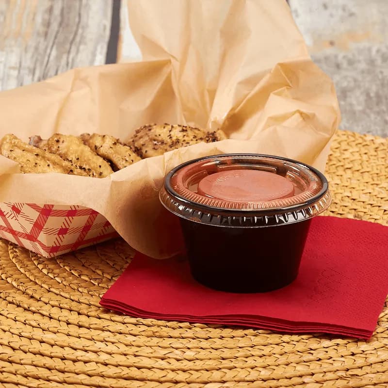 Souffle & Portion Cup 4 OZ PP Black 2500/Case