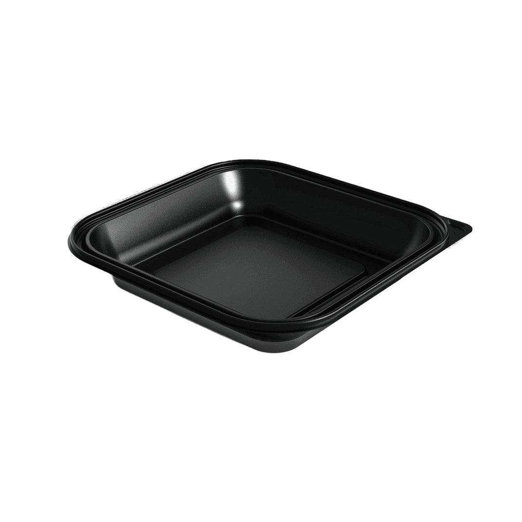 Thermosource Tooling Take-Out Container Base 9.25X9.25X1.5 IN Plastic Black 400/Case