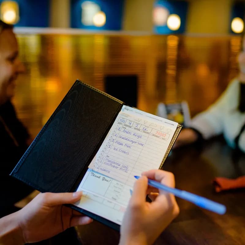 Guest Check 4.25X8.25 IN Green Large Duplicate Carbon-Backed 50 Count/Pack 50 Packs/Case