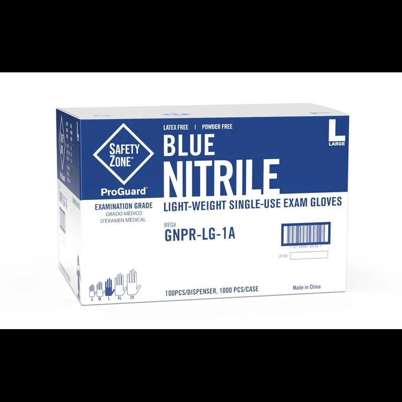 Gloves Small (SM) Blue Nitrile Powder-Free 1000/Case