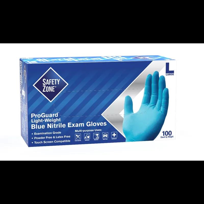 Gloves Small (SM) Blue Nitrile Powder-Free 1000/Case