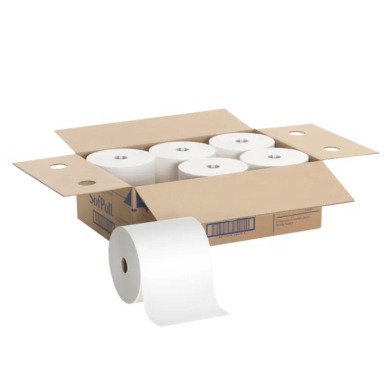 Sofpull® Roll Paper Towel 7.87X8.5 IN 1000 FT 1PLY White 7.8IN Roll 1.563IN Core Diameter 6/Case