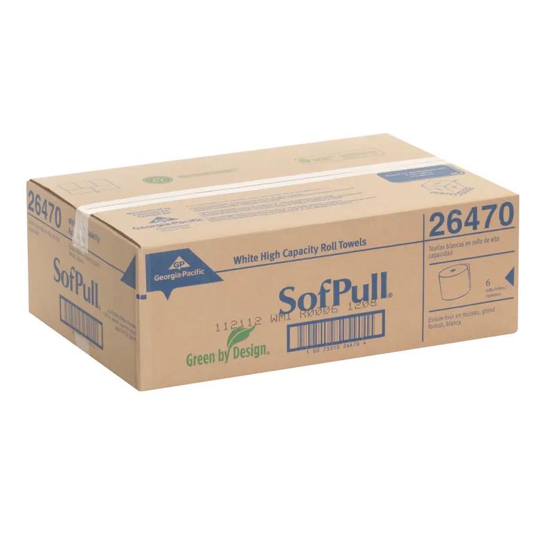 Sofpull® Roll Paper Towel 7.87X8.5 IN 1000 FT 1PLY White 7.8IN Roll 1.563IN Core Diameter 6/Case