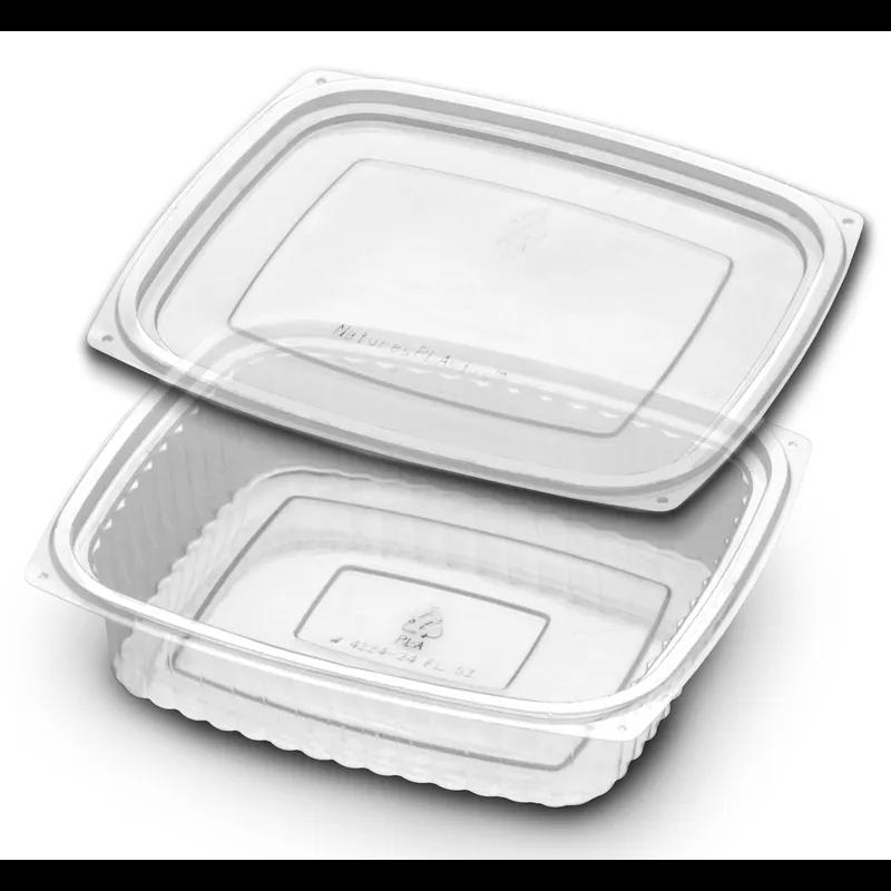 VersaPak® Take-Out Container Base & Lid Combo 24 OZ PLA Clear Leak Resistant 250/Case