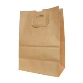 Grocery Shopper Bag Large (LG) 1/6 BBL 12X7X17 IN 10 LB Paper Kraft Natural With Handle 300/Bale