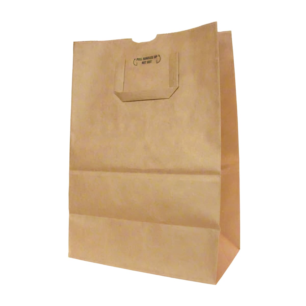 Grocery Shopper Bag Large (LG) 1/6 BBL 12X7X17 IN 10 LB Paper Kraft Natural With Handle 300/Bale