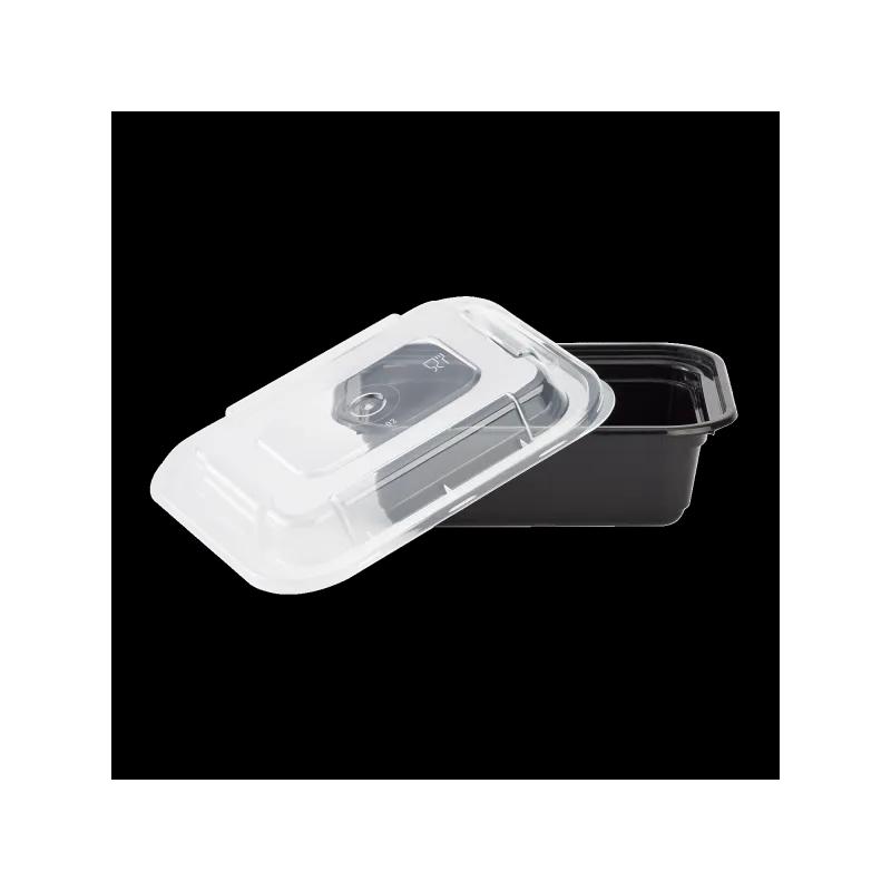 Karat® Take-Out Container Base 12 OZ Black Rectangle Microwave Safe 150/Case