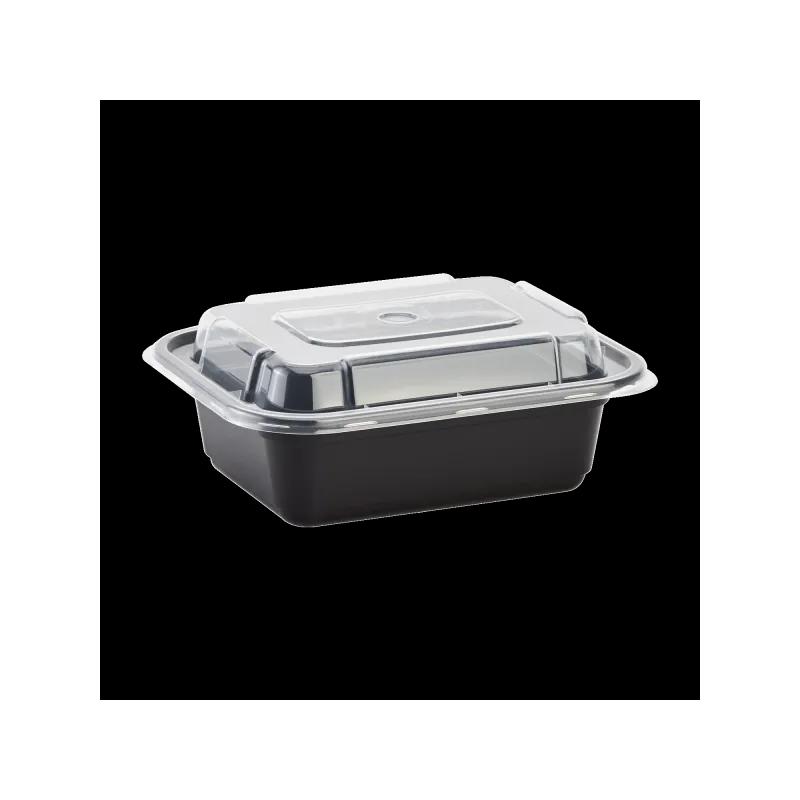 Karat® Take-Out Container Base 12 OZ Black Rectangle Microwave Safe 150/Case