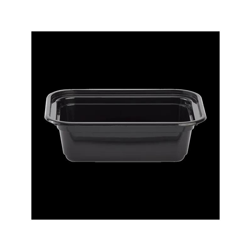 Karat® Take-Out Container Base 12 OZ Black Rectangle Microwave Safe 150/Case