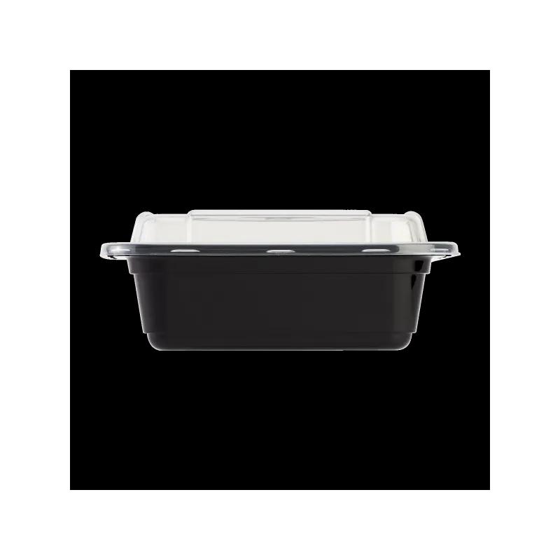 Karat® Take-Out Container Base 12 OZ Black Rectangle Microwave Safe 150/Case