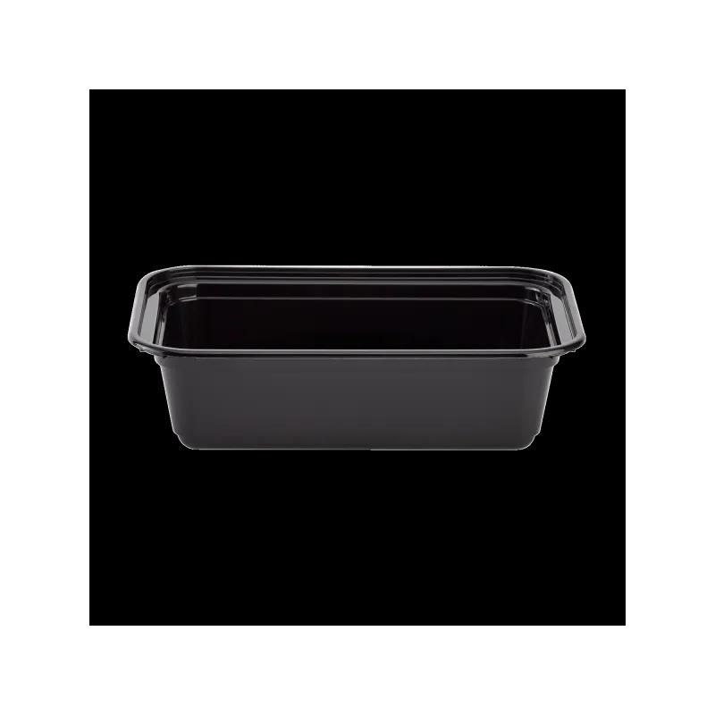 Karat® Take-Out Container Base & Lid Combo 24 OZ Plastic Black Rectangle Microwave Safe 150/Case