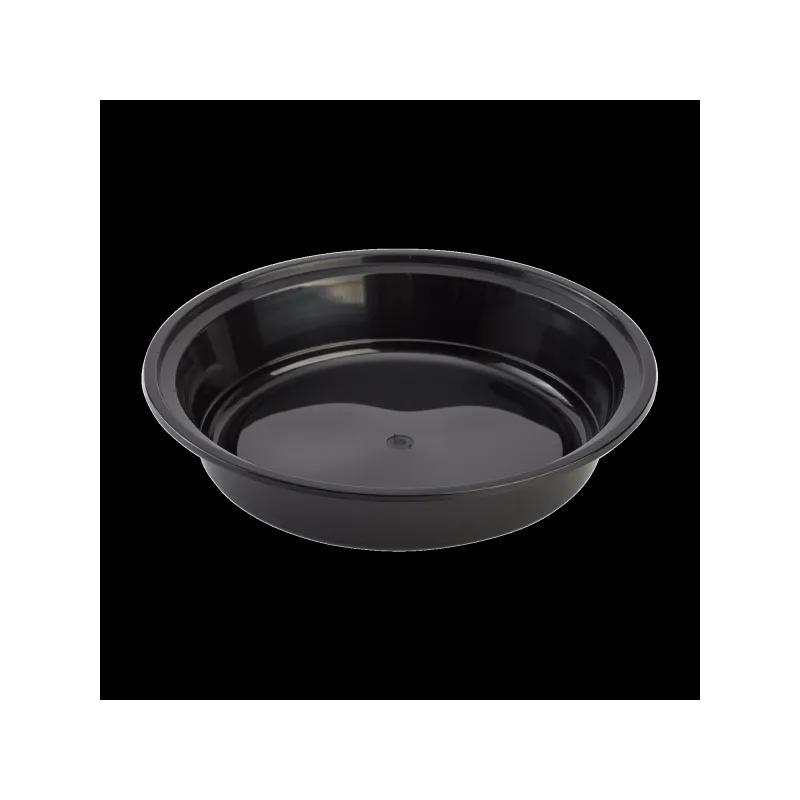Karat® Take-Out Container Base & Lid Combo 48 OZ Black Round Microwave Safe 150/Case