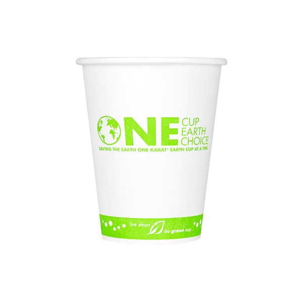 Karat Earth Hot Cup 12 FLOZ Paper White 1000/Case
