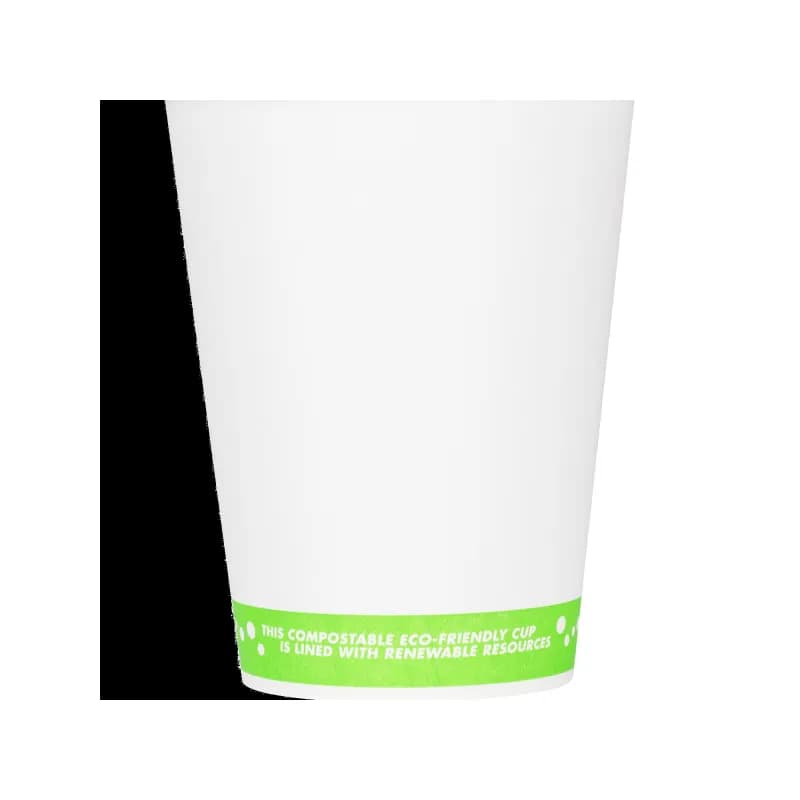 Karat Earth Hot Cup 12 FLOZ Paper White 1000/Case
