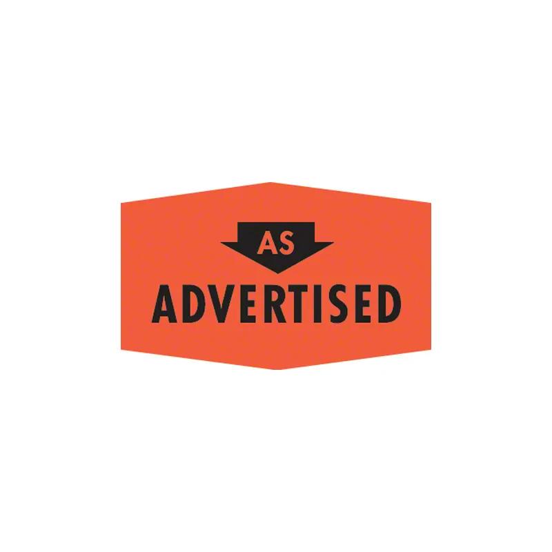 As Advertised Label 1000/Roll