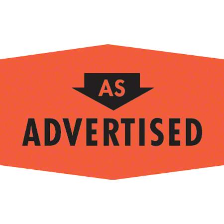 As Advertised Label 1000/Roll