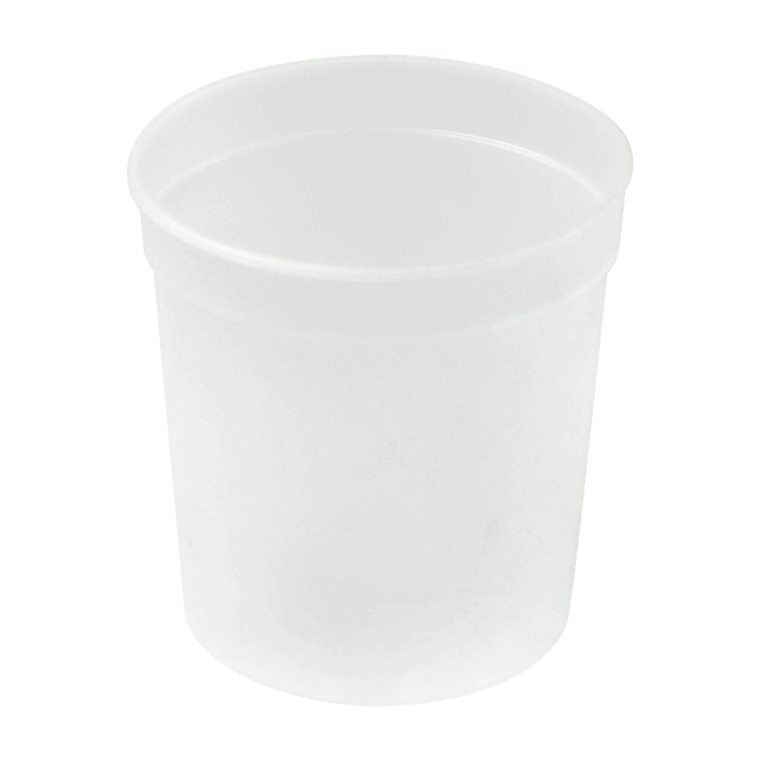 Deli Container Base 8 OZ Plastic Natural 500/Case