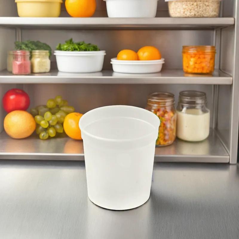 Deli Container Base 8 OZ Plastic Natural 500/Case