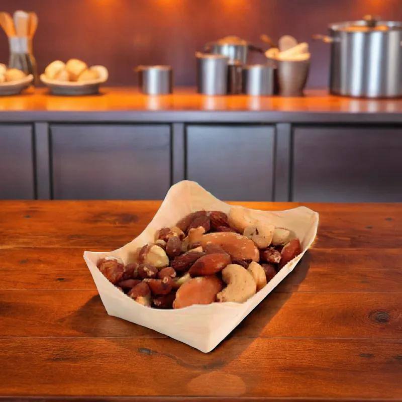 Food Tray 2 IN Wood Boat 500/Case