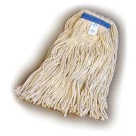 Mop Head #24 White Cotton 4PLY Cut End 1.25IN Narrow Headband 12 Count/Pack 1 Packs/Case
