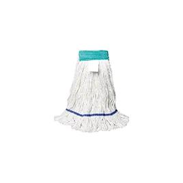 Mop Head Medium (MED) White Cotton Synthetic Blend Loop End 5IN Headband 12 Count/Pack 1 Packs/Case