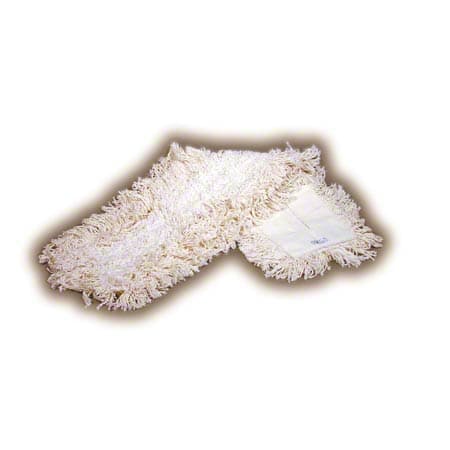 STARDUST Dust Mop Head 48X5 IN White Cotton Synthetic Blend 6 Count/Pack 1 Packs/Case