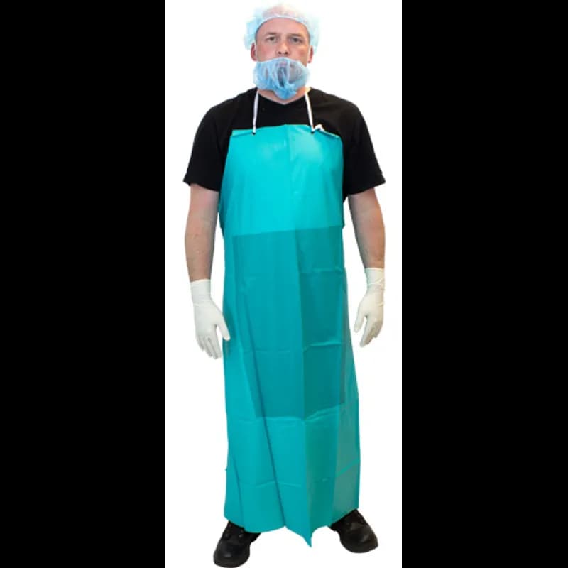 Apron 36X50 IN Green 20MIL Vinyl Belly Patch String Ties 96/Case