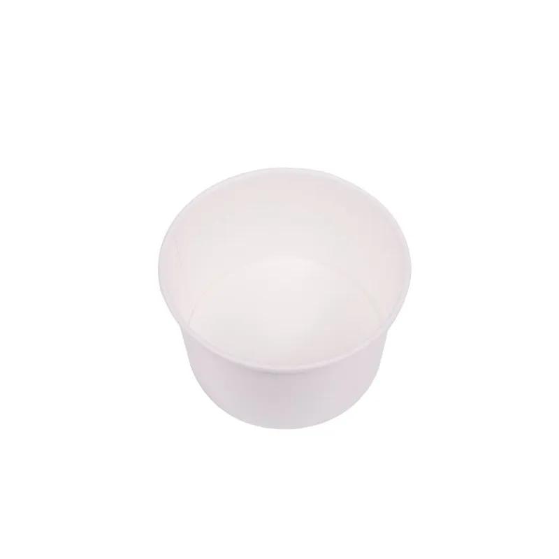 Karat® Food Container Base 20 FLOZ Double Wall Poly-Coated Paper White Poly Coated Inside 600/Case