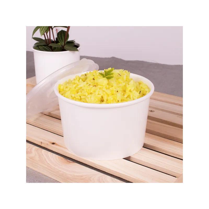 Karat® Food Container Base 20 FLOZ Double Wall Poly-Coated Paper White Poly Coated Inside 600/Case