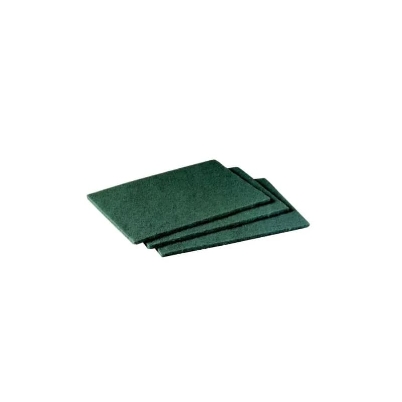 General Purpose Scouring Pad 9X6 IN Medium Duty Fiber Mineral Resin Dark Green 60/Case