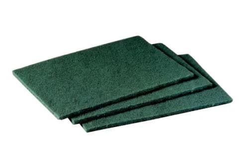 General Purpose Scouring Pad 9X6 IN Medium Duty Fiber Mineral Resin Dark Green 60/Case