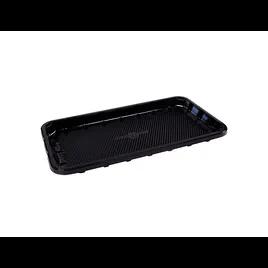 EZ-Tray #25S Meat Tray 14.63X8X1 IN APET Shallow Black 200/Case
