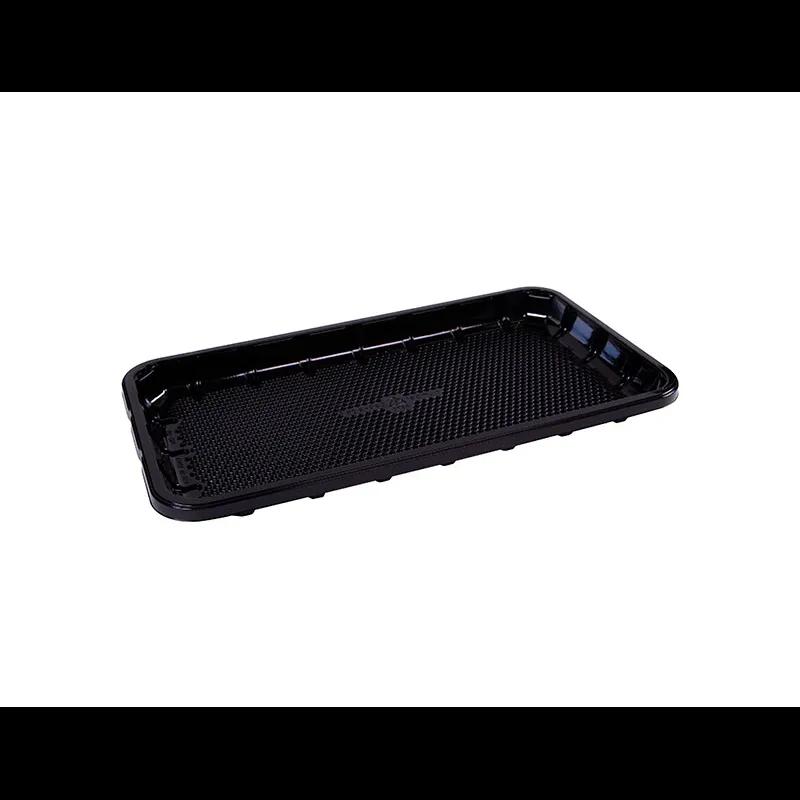 EZ-Tray #25S Meat Tray 14.63X8X1 IN APET Shallow Black 200/Case