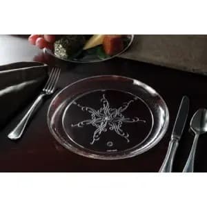 Dinner Plate 9 IN Plastic Clear 20 Count/Pack 12 Packs/Case 240 Count/Case