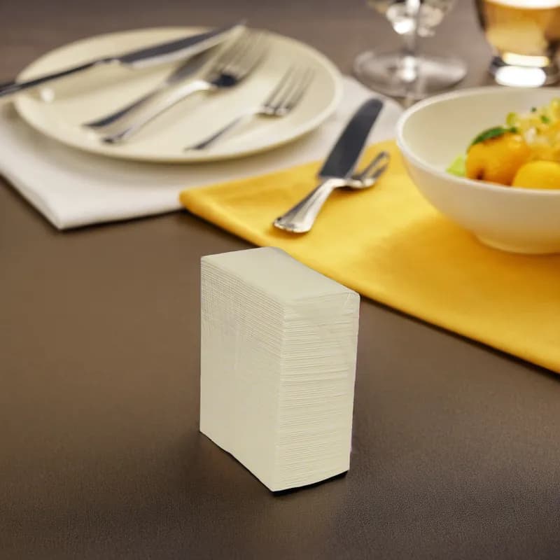Dinner Napkins 17X17 IN Airlaid Paper 1/8 Fold Linen Feel 500/Case