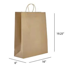 Towner Bag 16X6X19.25 IN Paper Kraft With Cord Handle Closure 200/Case