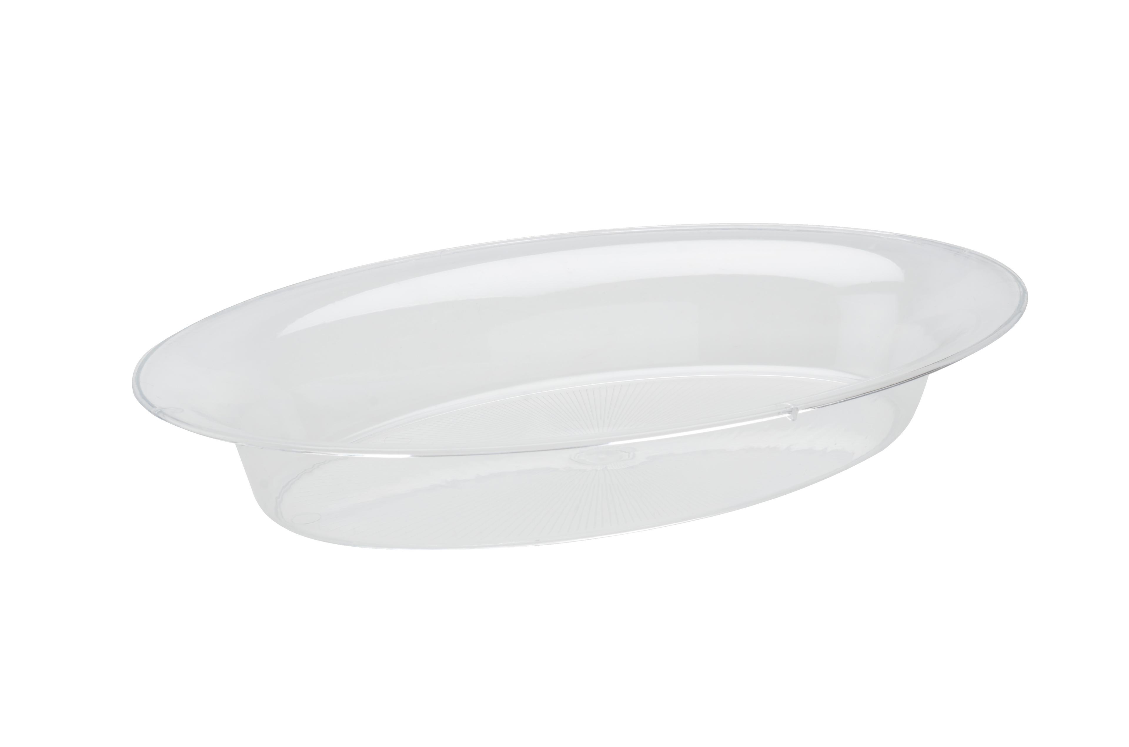 Platter Pleasers Bowl 128 OZ PS Clear Oval 25/Case