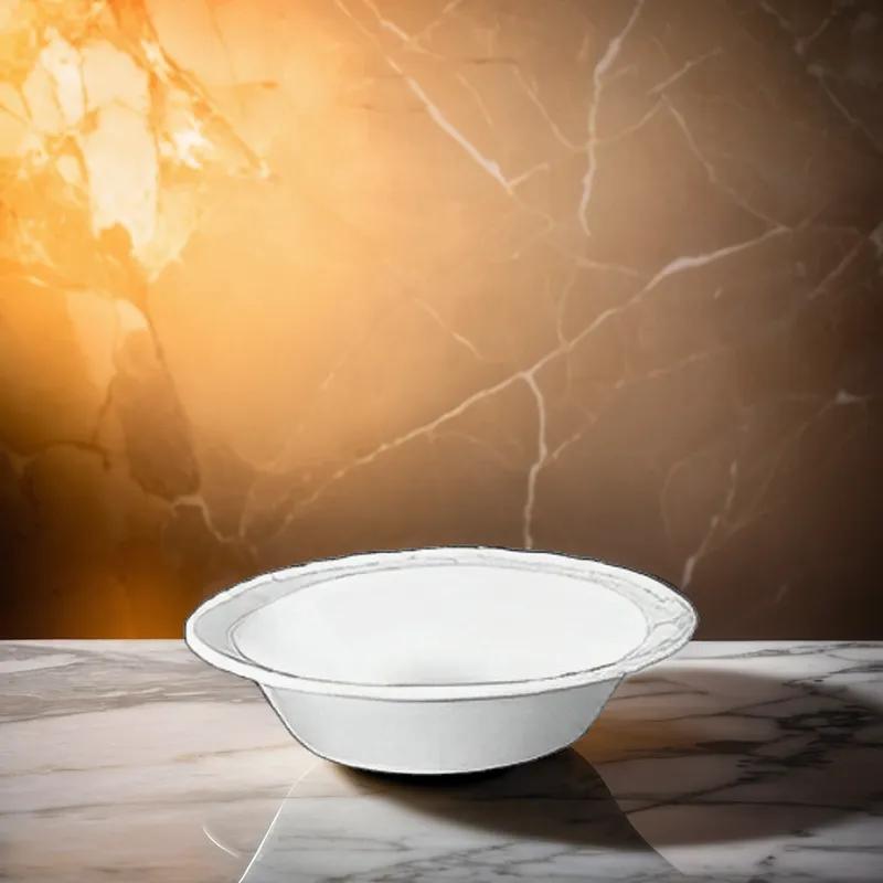 Dart® Quiet Classic® Bowl 4 OZ Polystyrene Foam Beige Round Laminated 1000/Case